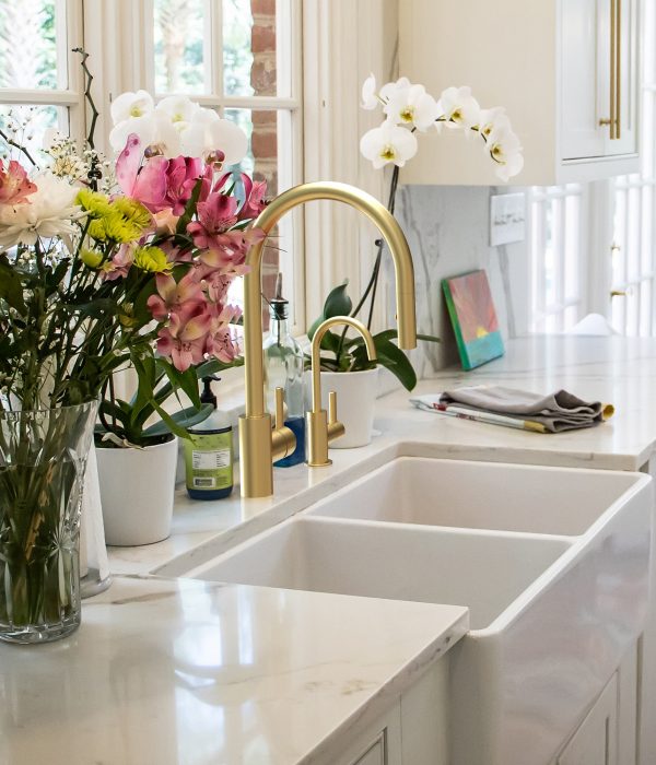 Gooseneck Gold Kitchen Faucet